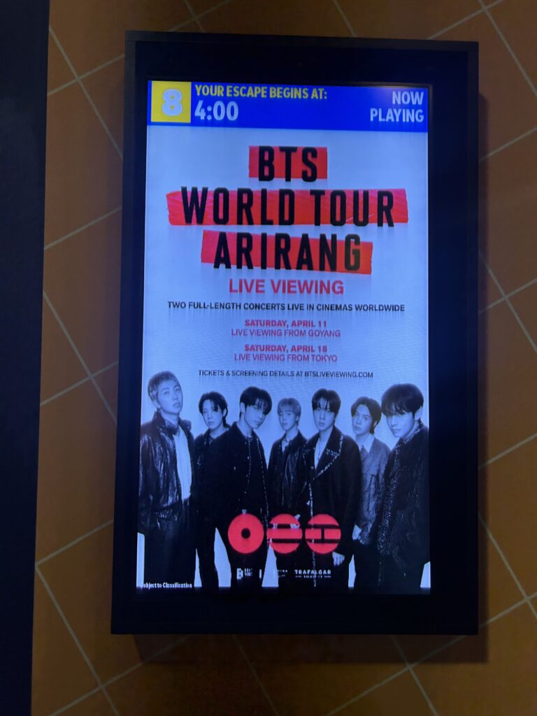 BTS 2026 world tour live viewing cinema
